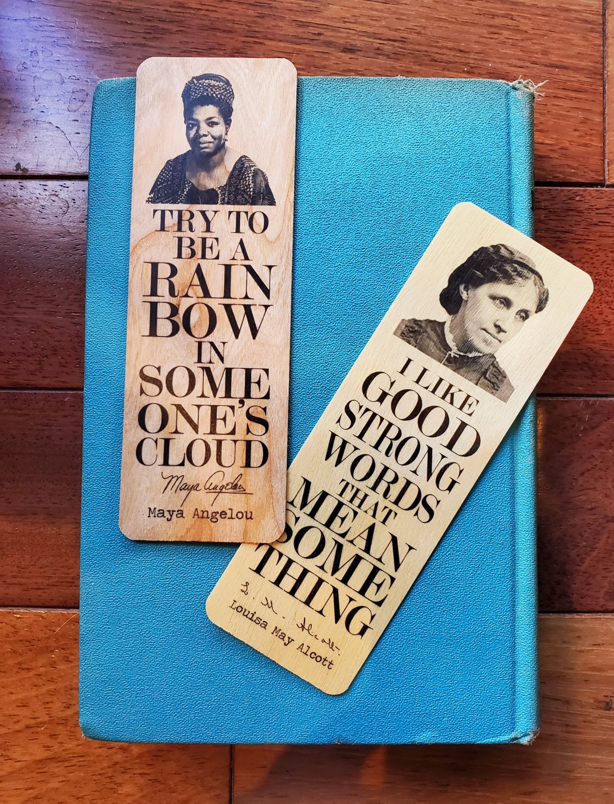 Wooden bookmarks